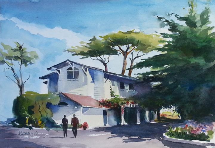 California Watercolor Los Osos Ken Harris